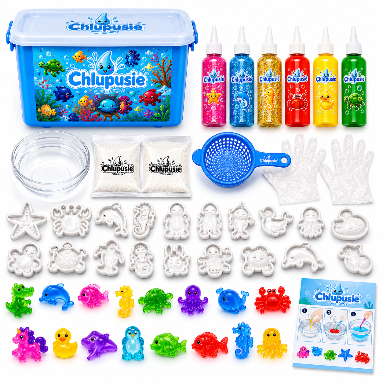 Chlupusie™ - Magiczne Wodne Zwierzątka DIY