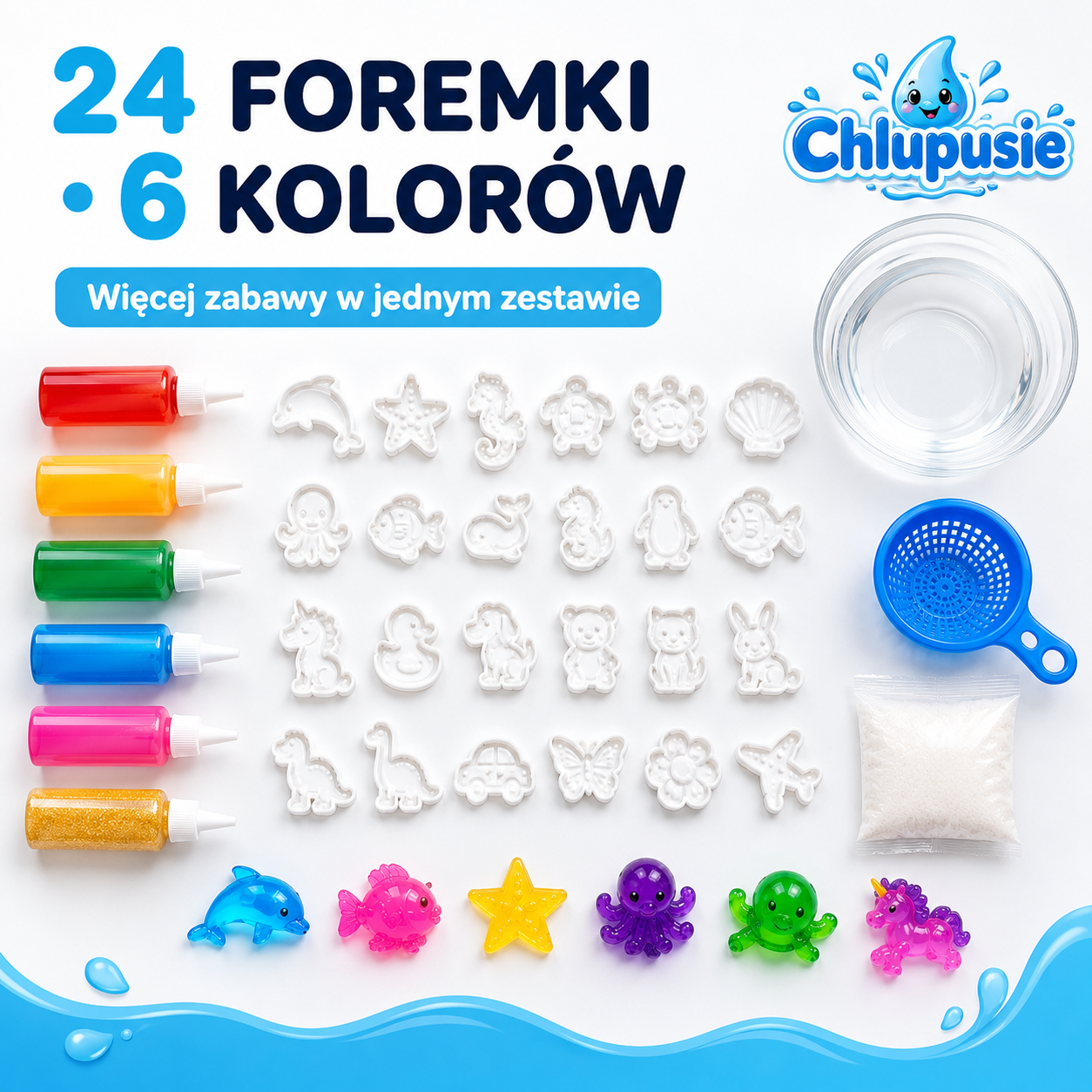 Chlupusie™ - Magiczne Wodne Zwierzątka DIY
