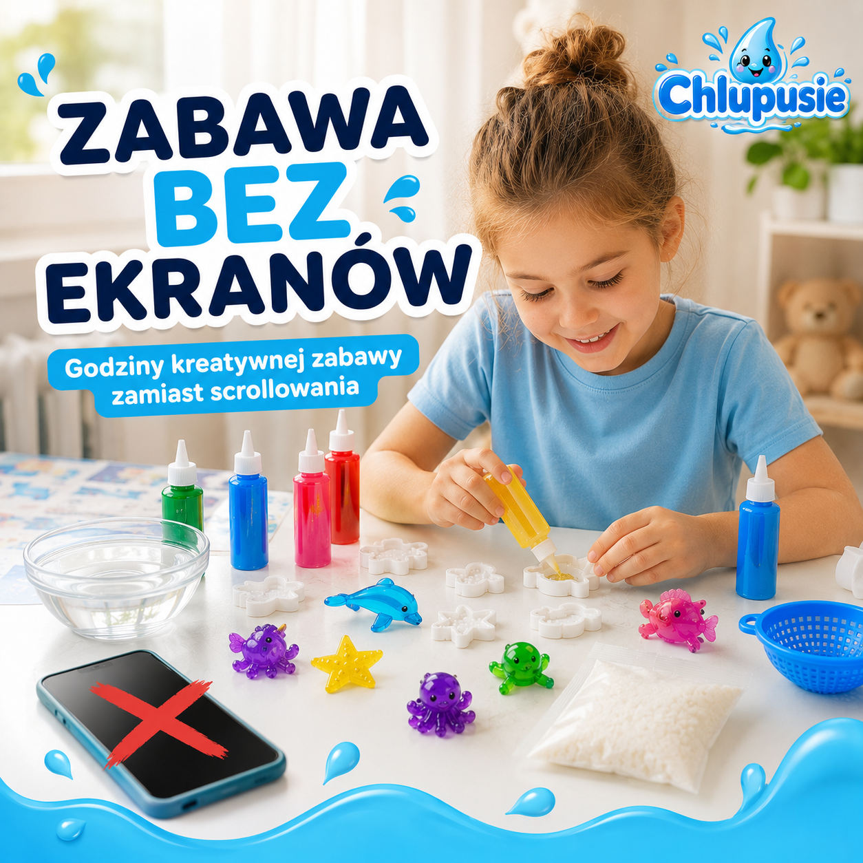 Chlupusie™ - Magiczne Wodne Zwierzątka DIY