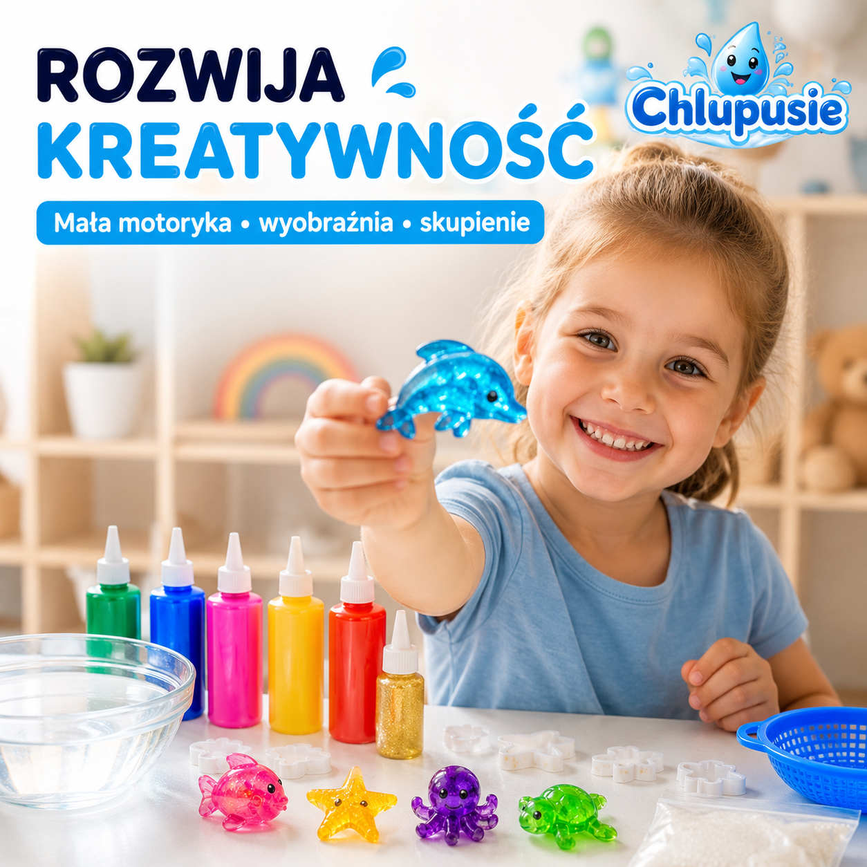 Chlupusie™ - Magiczne Wodne Zwierzątka DIY